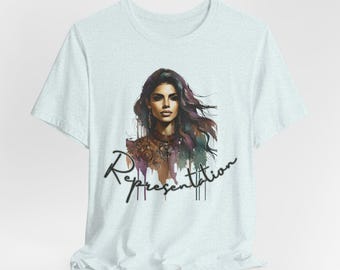 Customize Jersey Hispanic Spanish Mexican Latina AF Representation t-shirt t-shirts Positive Affirmation Inspirational Quince Chicana gifts