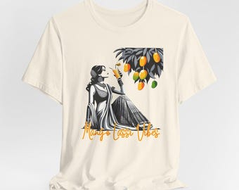 Camiseta india personalizada Mango Lassi Vibes, camiseta gráfica Desi Bollywood Foodie