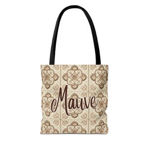 Custom Text Beige Neutral Cowgirl Tote Bag, Boots Hats Western Lover Totes and Bags, Chic Luxury Style Gifts image 9