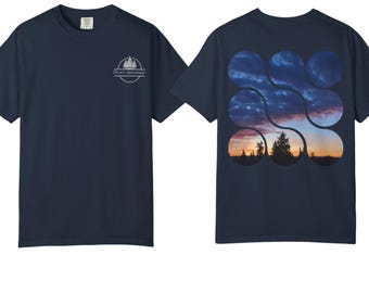 PNW Sunset Comfort Colors Shirt, no AI pazifischer Nordwesten-Grafik-T-Shirt