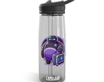 Garrafa de água infantil personalizada com nome, presente perfeito de volta às aulas, garrafa de água infantil personalizada de 20 e 25 oz, presente de aniversário infantil