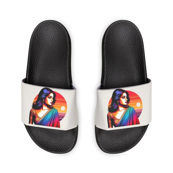 Customization offered! Any image from our shop! Desi gifts, Indian, South Asian, Sandals slides for her, summer, beach, slide ons