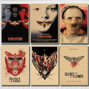 Il silenzio degli innocenti film classico carta kraft poster bar caffetteria soggiorno sala da pranzo dipinti decorativi murali