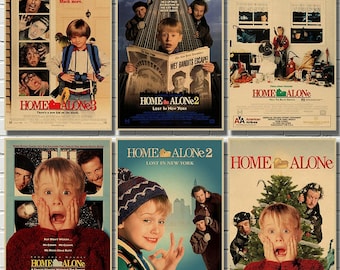 Home Alone Movie Kraft Paper Poster Bar Cafe Living Room Dining Room Wall Decorative Paintings