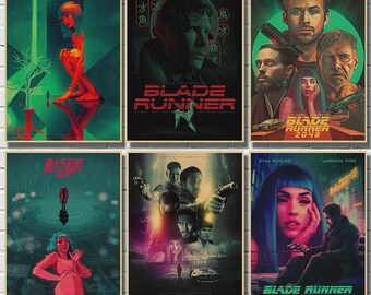 Movie Blade Runner 2049 High Quality Kraft Paper Poster Bar Cafe Living Room Dining Room Wall Decorative Paintings