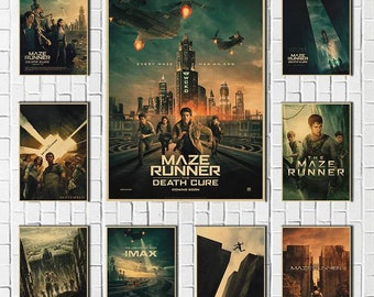 The Maze Runner Kraft Paper Poster Bar Cafe Living Room Dining Room Wall Decorative Paintings