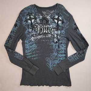 DÉBARDEUR TANK GRAPHIQUE Biker Goth y2k Vintage 2000's EUR 34,00 - FR