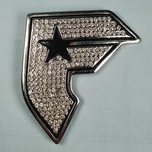 Vintage Y2K Famous Stars & Straps Rhinestone Logo Belt  display picture 1