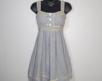vintage y2k nwt city triangles twee striped sailor babydoll mini dress sz 7