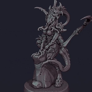 Space Bugs of Death Thicctor Posed on a Rock