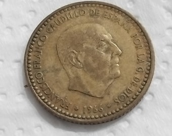 Coin 1 peseta 1966