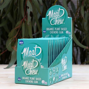 Mastix Harz Mint Kaugummi Mast Kaugummis POS (12 x 8 Stück)