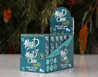 Mastic Resin Chewing Gum: Mast Chew ZERO, Organic Mint (6 x 16 pcs)