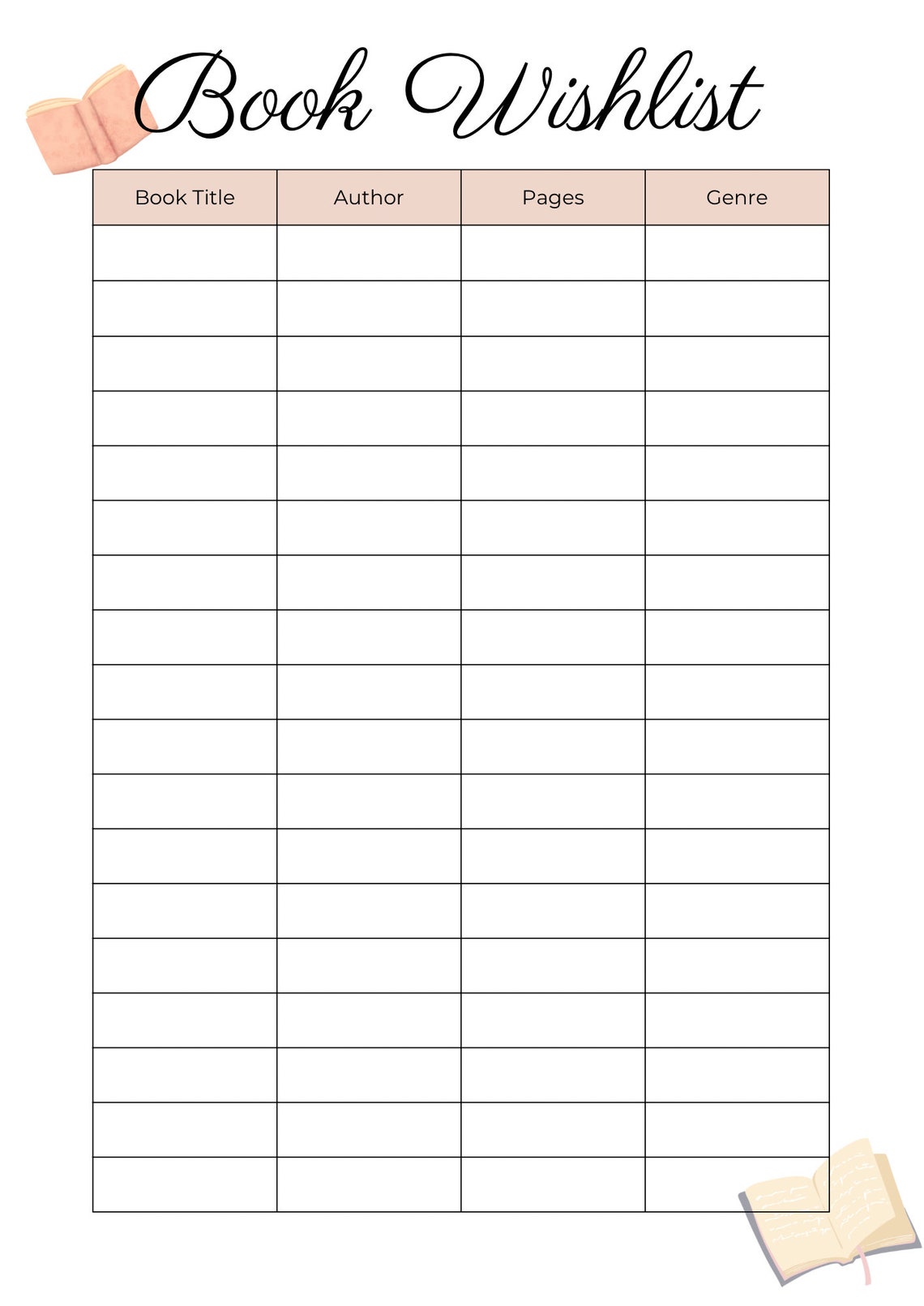 Book Reading Planner, Printable Reading Tracker, Reading Tracker ...
