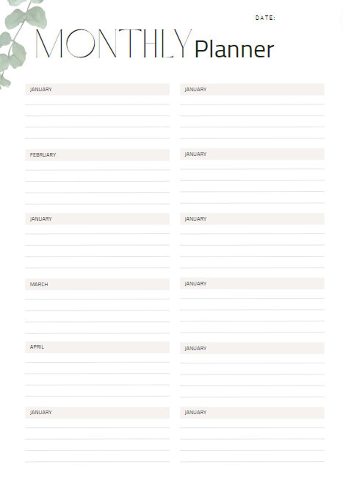 2024 Printable Planner, New Year, Planner Inserts, Tracker Printable ...