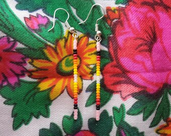 Handmade Small Seed beaded Earrings