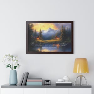 Religious Wall Art, Christian Scripture Poster, Bible Verse Home Decor, Inspirational Quote Print, Christian Gift, Home Wall Hanging