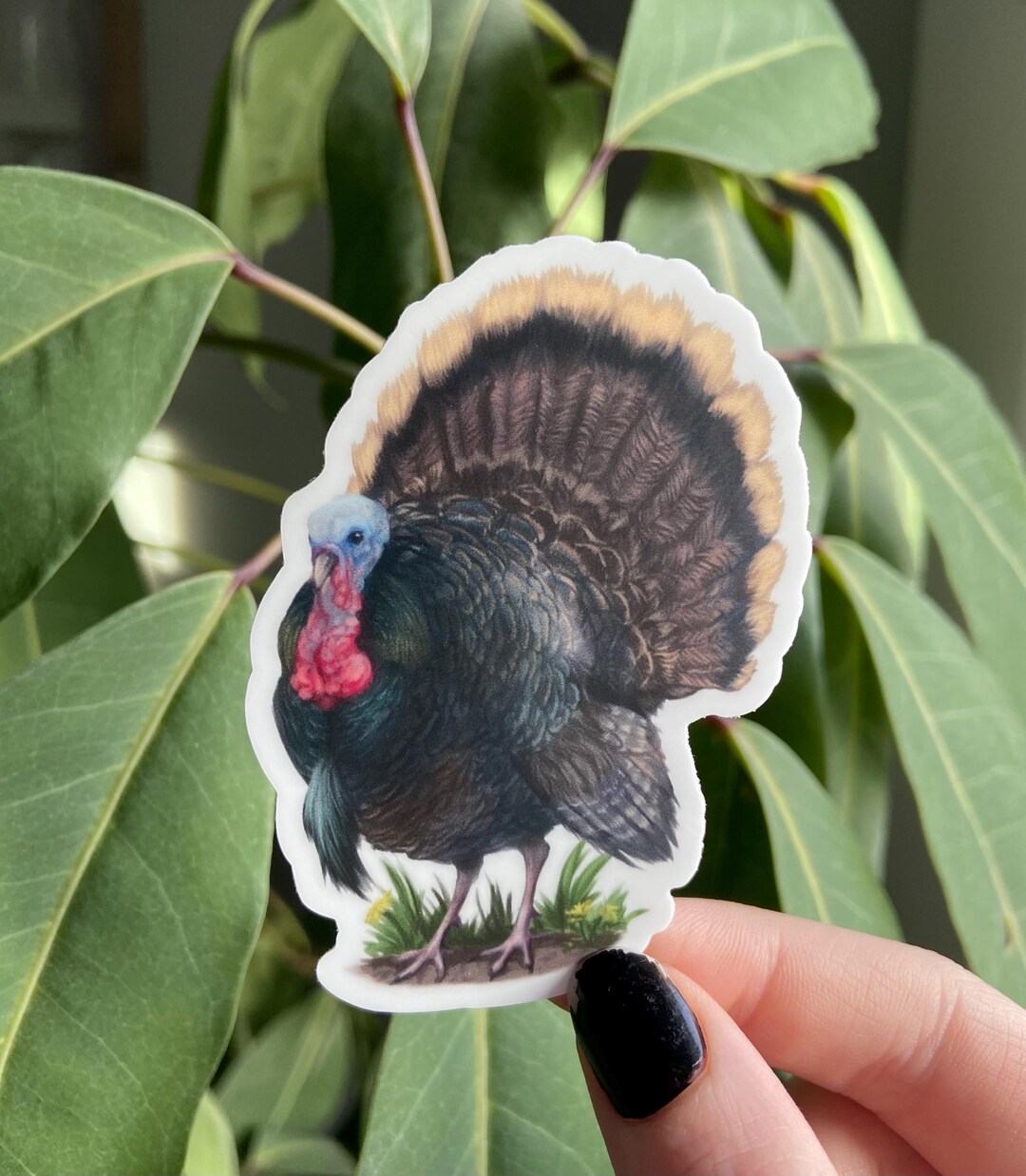 Turkey Exopy Sticker Wild Turkey Sticker: Waterproof Vinyl - Etsy