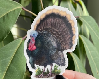 Wild Turkey Sticker: Waterproof Vinyl