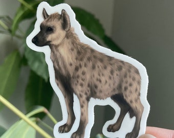 Spotted Hyena Sticker: Waterproof Vinyl