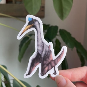 Quetzalcoatlus Sticker: Waterproof Vinyl Pterosaur Paleoart