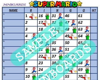 Mario Bingo Board Game: 75 Ball PDF Download