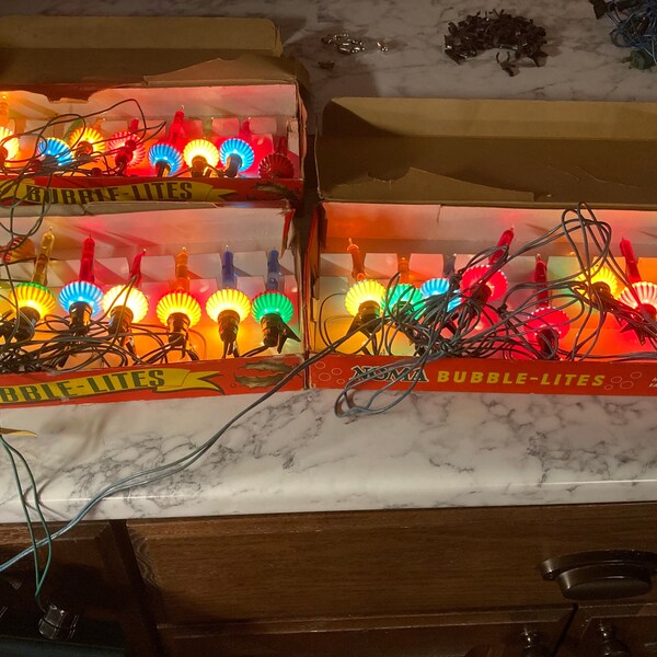 Bubble Lights Vintage Etsy