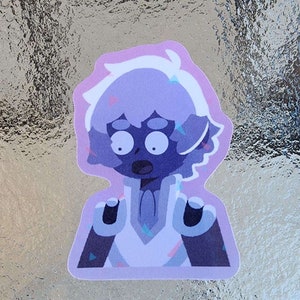 Pegatina de forajido sorprendido (Bee y Puppycat Lazy in Space)