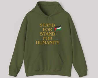 Kom op voor de mensheid | Kom op voor Palestina | Palestina Hoodie | Vrij Palestina | Staan voor Vrede