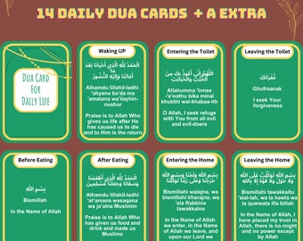 Daily Dua Cards, Digital Dua Cards, Islamic Duas, Islamic Lifestyle, Printable Dua Cards