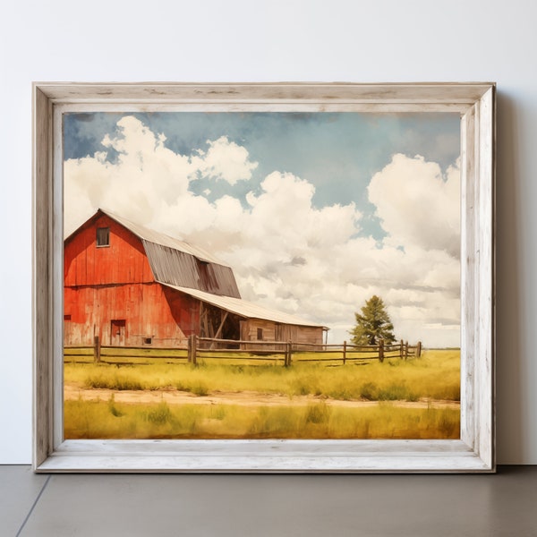 Old Red Barn Print Rustic Barn Decor Farmhouse Barn Decore Barn Gift Country Barns Farm Barn Home Decor Farmhouse Barn Style Barn Artful Art