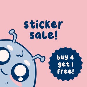 Buy 4 Get 1 Free Kaybowzie Sticker Bundle, Unhinged Sticker Sale, Cute Waterproof Sticker, Weird Gifts For Teen, Silly Chaotic Animals,
