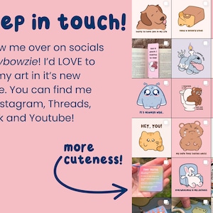 Cute Cat Meme Sticker, Wholesome Meme Sticker, Cute Waterproof Sticker, Funny Sticker, Laptop Water Bottle Sticker, Animal Stickers image 8