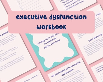 Executive Dysfunction Workbook, Autistic Worksheet, Neurodivergent Affirming, Self Care, Journal Prompts, Adult With Autism, ADHD, AUDHD