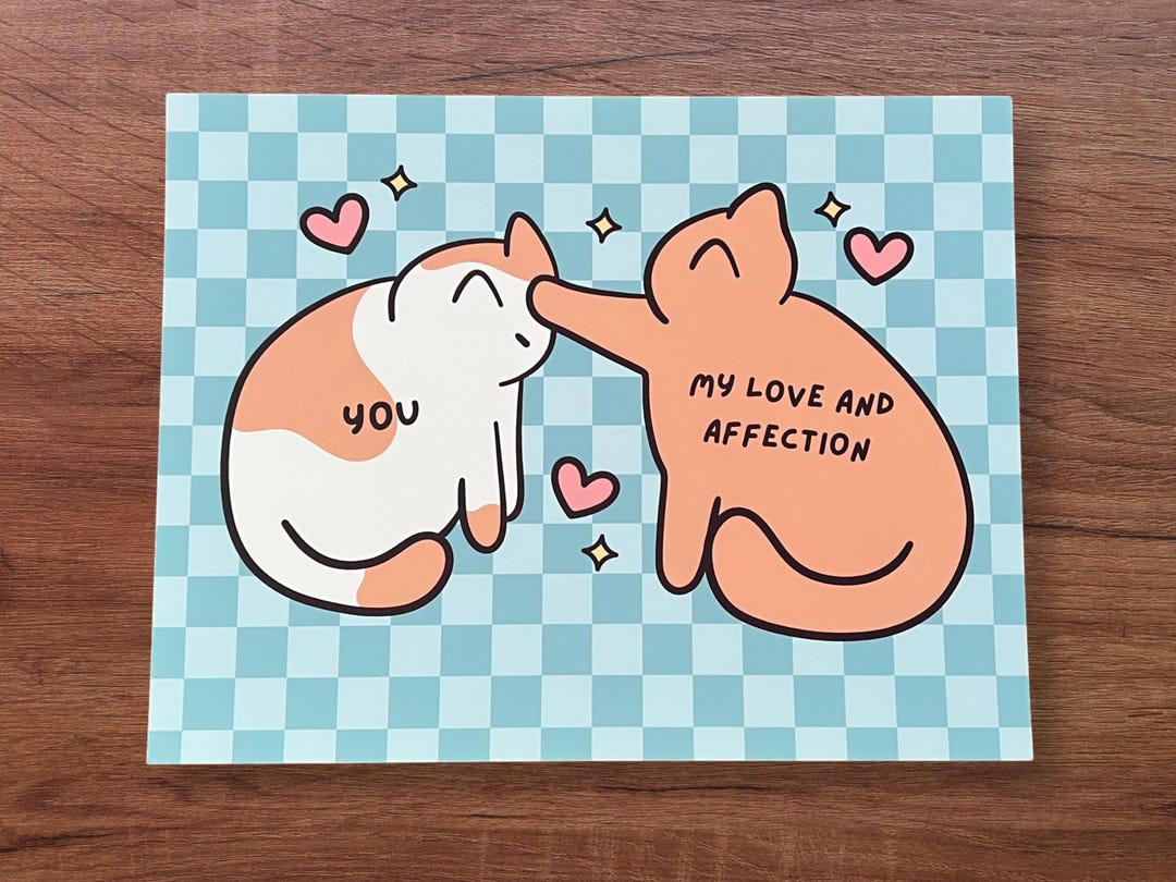 Wholesome Cat Meme Art Print, Quirky Humor Artwork, Funny Animal Print