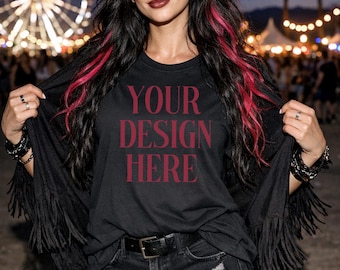 1717 Schwarz Goth Tshirt Mockup Blank Komfort Farben Inhalt Creation Kleidung Mockups Schwarz TShirt Mockup Etsy Listing Festival Mockups