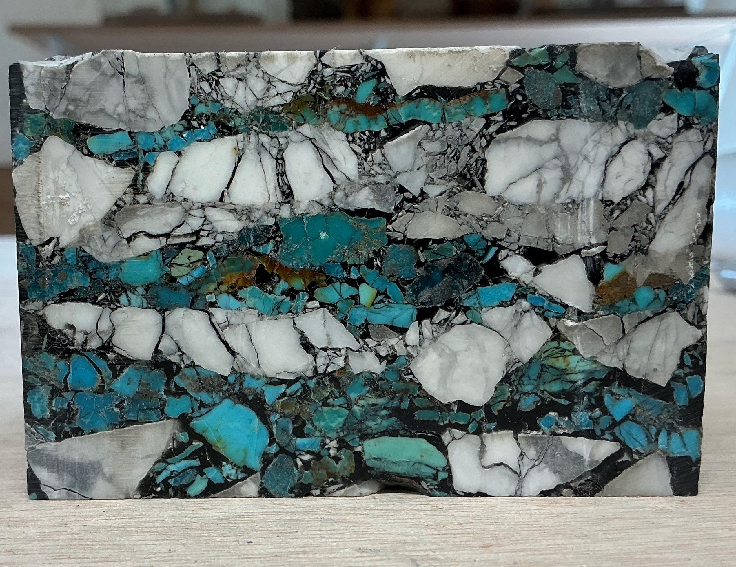 Rio Azul Turquoise Block (composite Block, Lapidary Cutting Material ...