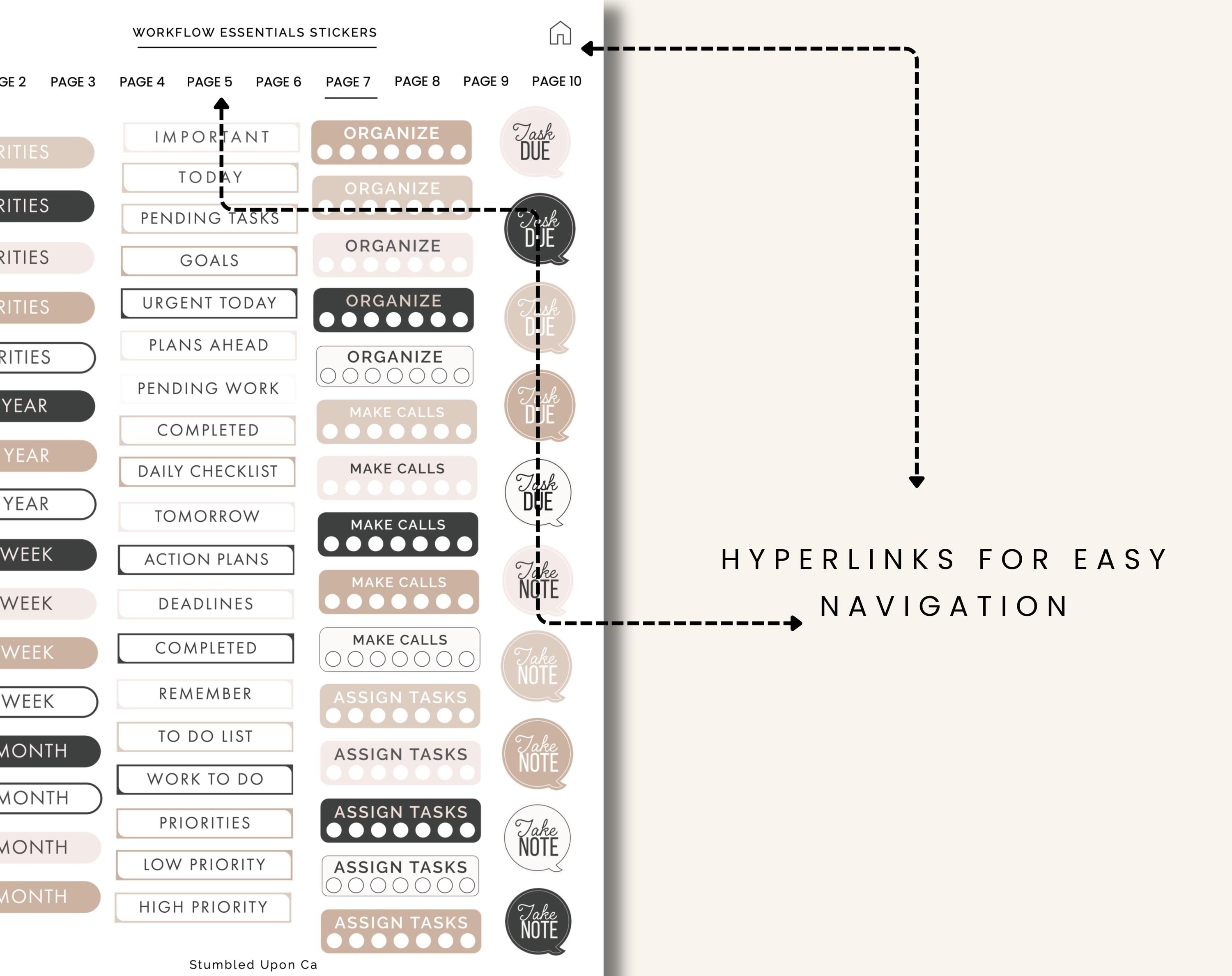 800+ Digital Planner Stickers | Work Planning Labels | Productivity ...