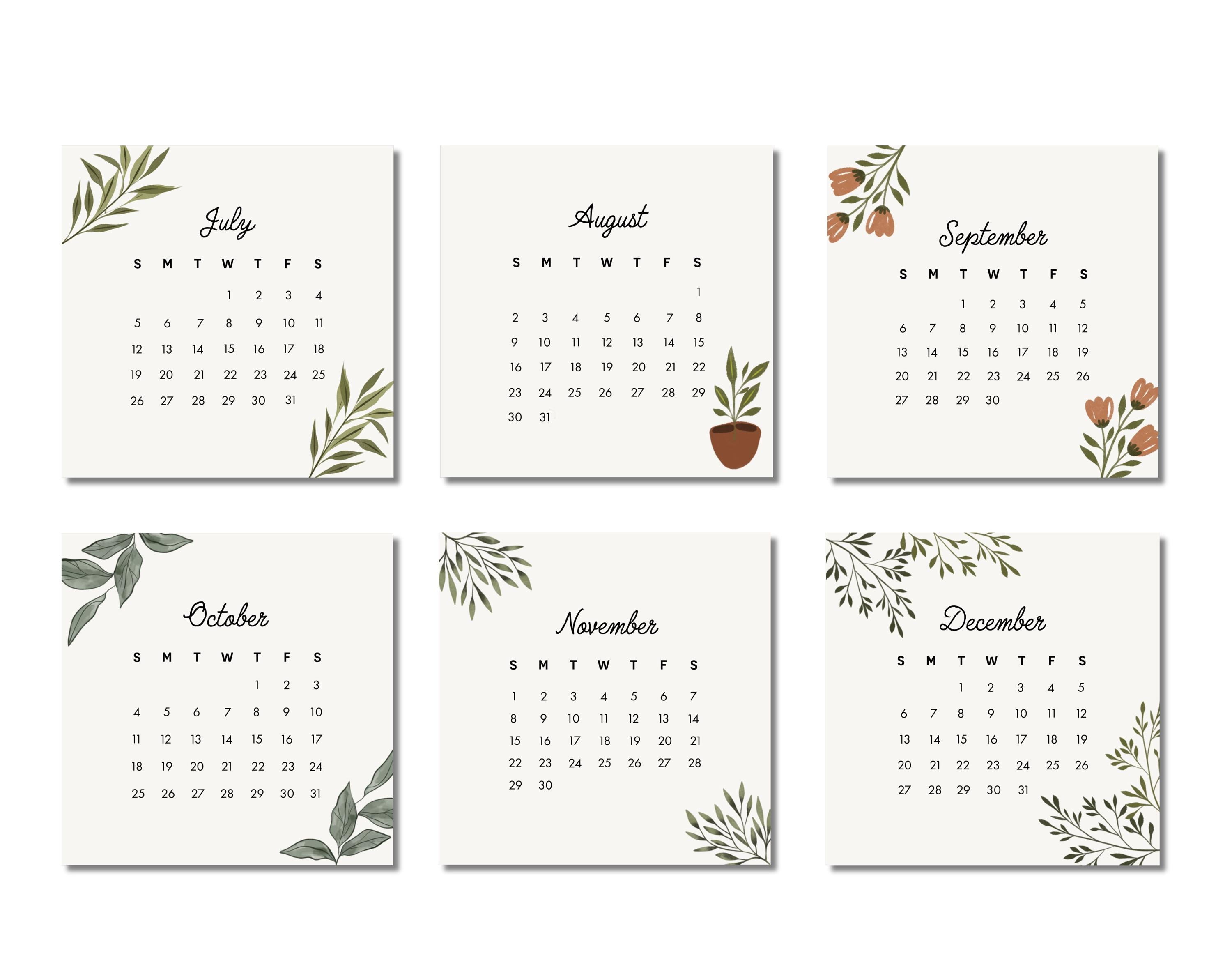 2026 Monthly Calendar Stickers | Digital Planner Stickers Goodnotes ...