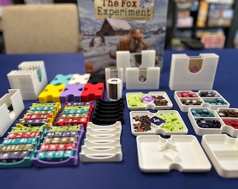 The Fox Experiment Board Game Insert: Storage & Organization - Base Game + 5-6 Player Expansion