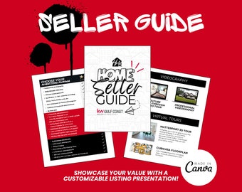 Realtor Seller Guide Template, Marketing Tool for Real Estate Agents