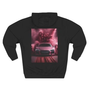 Audi R8 Hoodie, Audi Hoodie, Pink R8 Hoodie, Gift for him,Gift for Boyfriend, Audi Sweatshirt, Audi T-Shirt, Audi Crew, Car Hoodie, Audi Fan image 3