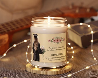 Personalized Physician Assistant Candle, Custom graduation gift for PA, Scented Soy Candle, Unique Healthcare Professional Gift,