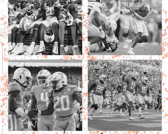 Tennessee Vols Football Black & White Sublimation PNG (Digital Download)