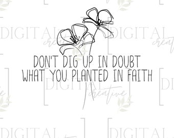 Faith Verse Sublimation PNG: Christian Design (Digital Download)