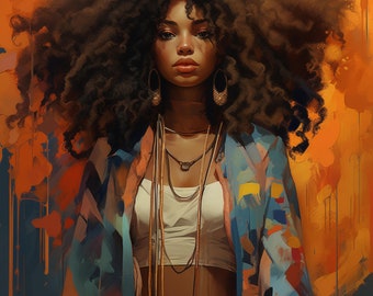 Eyes Of The Beholder | African American Art | Black Woman Art | Melanin Wall Art | Digital Download