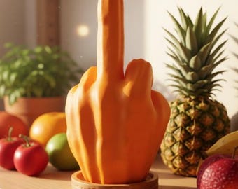 Fun 3D Printed Middle Finger Hand | Pumpkin Hand | 10 or 15 CM