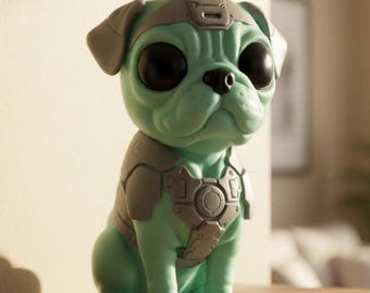 Alien Biomechanical Puppy 3D Print File (STL, 3MF)