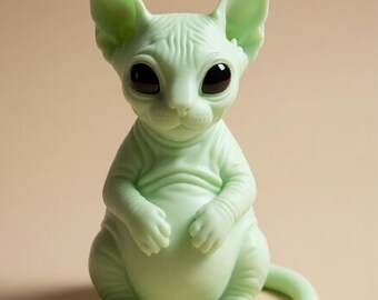 Alien Sphynx Kitten 3MF File