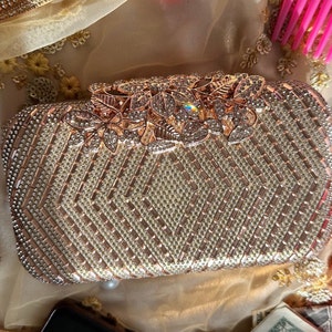 Diamond Clutch Purse Gold Clutch Bag Evening Clutches Clutch Gold clutch strap Clutch knuckle Clutch wallet clutches and evening bags Bride